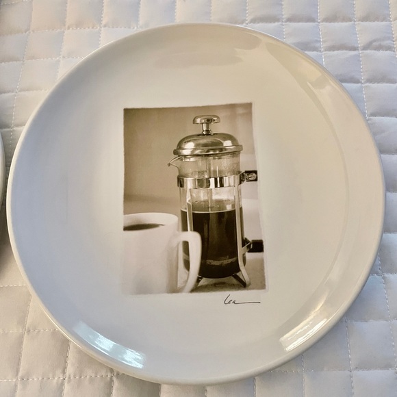 Lea Murphy Whiny Dog Press, Coffee Press Plates, Set of 4, sepia tone - Picture 6 of 6